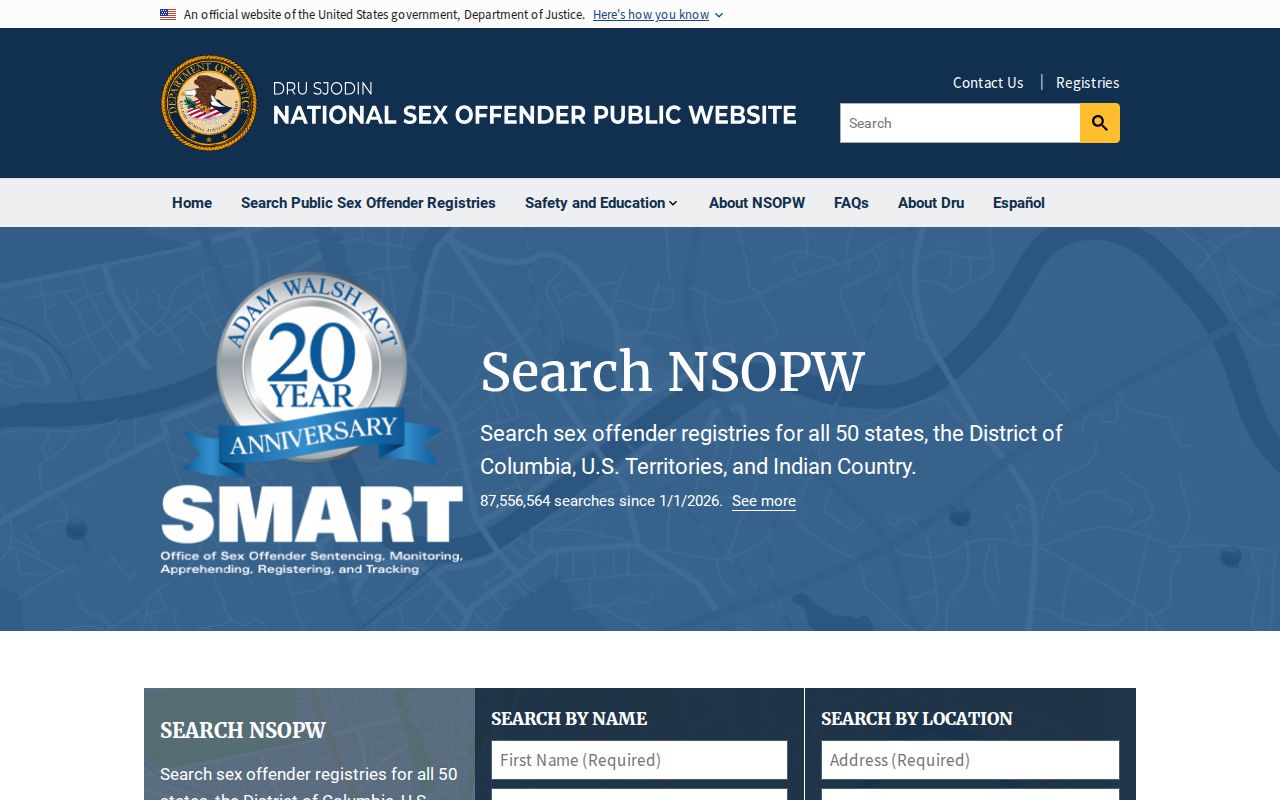 National registry search for a Knox County sex offender lookup